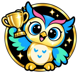 Secret Hoot sticker, hidden
