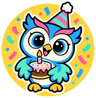 Party Hoot sticker